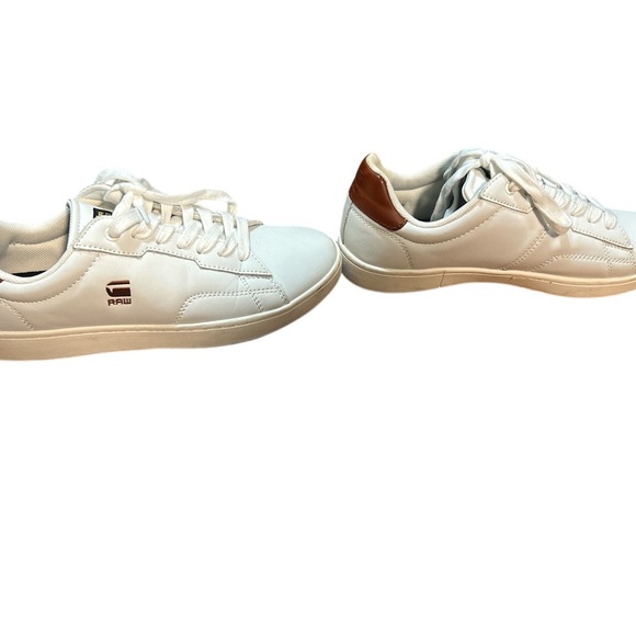 G-Star RAW White & Tan Low Top Sneakers | Men’s 8 Leather - Picture 6 of 9